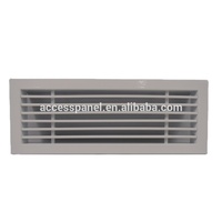 Grille d'air linéaire en aluminium de conception moderne, différentes tailles, diffuseur d'air de plafond pour la climatisation de bureau
