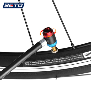 <span class=keywords><strong>Pompe</strong></span> à air manuelle portable <span class=keywords><strong>BETO</strong></span> pour vélo, compatible avec les valves Presta et Schrader - Product Image 4