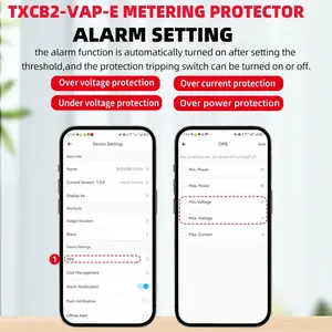 Ewelink 1P + N 16A 20A 63A ذكي WIFI مقياس طاقة WIFI KWh مؤقت تبديل عن بعد تتابع الجهد الحالي LI MCB - Product Image 4