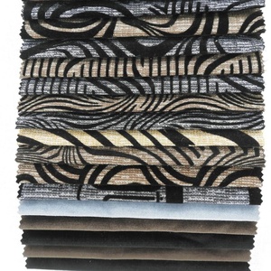 Vải Dệt Kim Nhồi Bông Polyester Vải Thô Hình Học Vải Lanh Nhồi Bông - Product Image 4