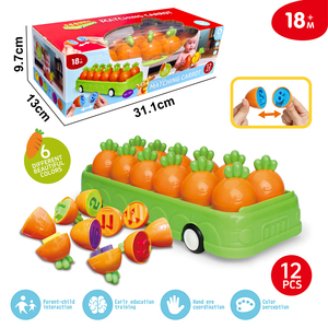 Nuevo Juguete de Emparejamiento de Zanahorias, 12 Piezas, Juego de Clasificación de Números y Colores, Juguete Educativo Temprano Montessori para Niños Pequeños, Regalo de Aprendizaje - Product Image 5