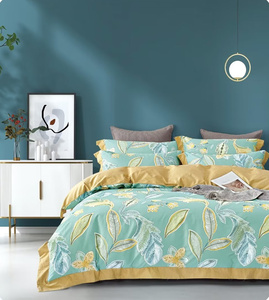 Set <span class=keywords><strong>copripiumino</strong></span> <span class=keywords><strong>in</strong></span> cotone stampato king size singolo <span class=keywords><strong>matrimoniale</strong></span> stampato <span class=keywords><strong>in</strong></span> cotone personalizzato set lenzuola con federa - Product Image 3