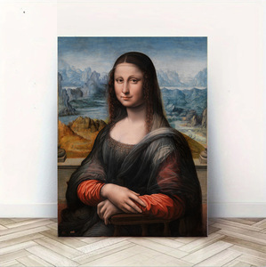 Affiche amusante WBdesignz - Mona Lisa, papier toilette, geste du nez, décoration murale ironique (A4) sans cadre, en pâte de bois, fabriqué en Chine - Product Image 5