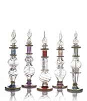 Vente en gros GRAND BAZAAR ÉGYPTE Flacon de parfum en verre égyptien 2 |   Soufflé à la bouche pour l'or 24 carats gravé à la main |   Tailles de 2 ml à 12 ml pour