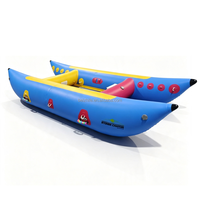 Bateau Cataraft Personnalisé Gonflable pour Rivières et Eaux Sauvages, Tube Cataraft pour Jeux Aquatiques, Bateau Ponton Cataraft