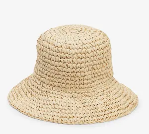 Straw Bucket Hat Kids Summer Hat Mini Crochet Hat SS20 21 Crochet Paper Children Unisex Plain Image Daily Outdoor Wear G8 1pc