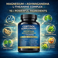 Complément Herbal de Soutien au Cortisol Marque Blanche – 60 Capsules Végétaliennes avec CLA, Extrait de Thé Vert, Magnésium – Service OEM