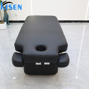 Table de massage électrique chauffante KISEN, réglable et inclinable, pour esthéticiennes, soins du visage, spa, salon de beauté, extensions de cils et tatouages - Product Image 4