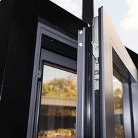 Fenêtre à battant intérieur en alliage d'aluminium de haute qualité avec verre trempé et moustiquaire intégrée pour villa, certifiée Energy Star