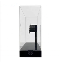 Petite boîte holographique publicitaire de 18cm hologramme portable 3d table d'alimentation intégrée de bureau avec affichage LED transparent Holo