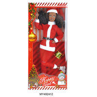 Jouet pas cher, poupée princesse en plastique noir et blanc, modèle réaliste de poupée américaine africaine pour cadeau de Noël