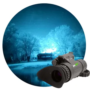 Monocular de visión nocturna de fósforo verde con tubo intensificador de 18mm de montaje en cabeza infrarroja de alta calidad