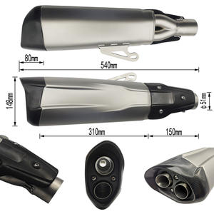 Motocicleta Universal de fibra de carbono de <span class=keywords><strong>escape</strong></span> silenciador de <span class=keywords><strong>escape</strong></span> <span class=keywords><strong>para</strong></span> Z800 Z900 Z1000 K8 <span class=keywords><strong>ER6N</strong></span> FZ1 120 MT10 R1 R6 R3 - Product Image 3