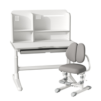Table ergonomique GXJ80-SSHY réglable, assemblée, bureau et chaise pour enfants avec repose-pieds et étagère