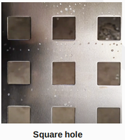 Grille de haut-parleur rectangulaire perforée pour une performance audio améliorée