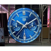 Inodor Extérieur Cercle Rond Smd Shenzhen logo Écran Led Rond Double Face Led Panneau Mobile Affichage de Signalisation Publicitaire