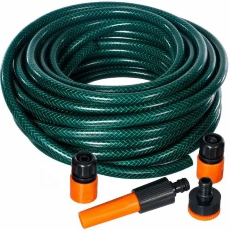 Agriculture flexible PVC braided reinforced spray water fire air pipe high pressure Plastic spray hose 1/4 5/8 inch