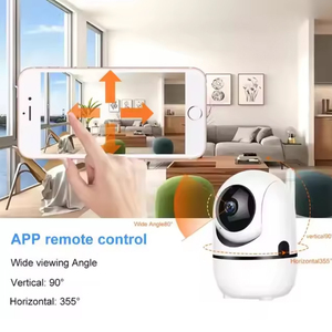 Caméra Wifi HD 720P avec vision nocturne, <span class=keywords><strong>moniteur</strong></span> pour bébé avec audio bidirectionnel, panoramique/inclinaison, sirène intégrée, stockage cloud sans fil, prise en charge de la carte SD - Product Image 5