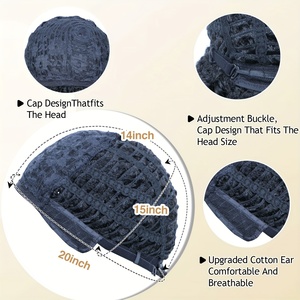 ウィスパーガーデン合成アフロカーリードレッドロック交換用ウィッグふわふわソフトフェイクロックス6インチアフロツイスト耐熱性グルーレス - Product Image 3