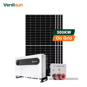 Verdisun 500kw 600kw 800kw 1mW thương mại năng lượng mặt trời hệ thống điện 500kva hoàn chỉnh năng lượng mặt trời hệ thống bảng điều khiển năng lượng mặt trời hệ thống biến tần - Product Image 1