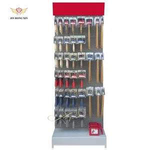 Affordable Retail store fixtures metal racks stand for and Paint roller brush floor standing display
