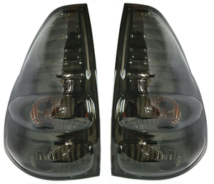 FEUX ARRIÈRE DE FEU ARRIÈRE À LED NOIR FUMÉ POUR 2003-2009 TOYOTA PRADO LAND CRUISER FJ120 - Product Image 1
