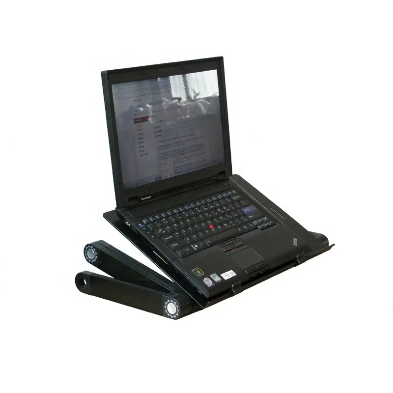 Bureau ergonomique personnalisé en aluminium noir, support de Table Ajustable, pliable et Flexible, pour ordinateur Portable, refroidissement, Portable, nouveau