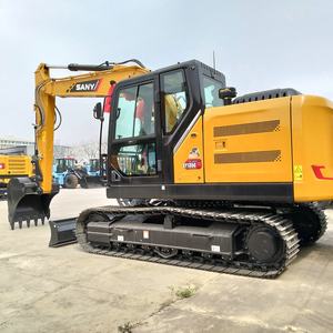 Excavadora hidráulica de cadenas usada SANY SY135C de 13 toneladas con alta adaptabilidad y líneas hidráulicas auxiliares para demolición en interiores - Product Image 2