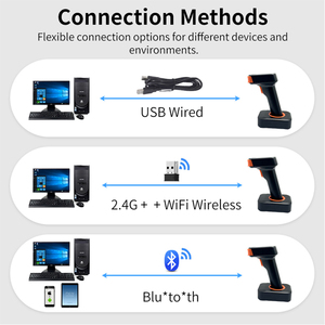 Escáner de Código de Barras Portátil JINGXIN para Decodificación de EAN13, <span class=keywords><strong>UPC</strong></span>, Código 128, QR, PDF417 y DataMatrix, Ideal para Librerías y Tiendas de Música - Product Image 5