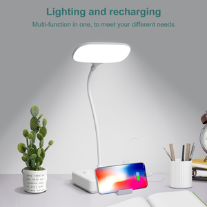 Multiprise électrique américaine LD-4 110V 10A 2000W avec lampe LED et support pour téléphone portable, 2 ports USB-A et 3 prises AC - Product Image 2