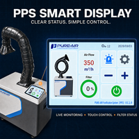 Extracteur de fumée laser Pure-Air Mini HEPA H14 PA-F250S pour marquage laser