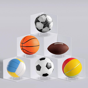 Support de balle en acrylique moderne de 4mm d'épaisseur pour le <span class=keywords><strong>basket</strong></span>-ball, le volley-ball et d'autres balles de sport-Personnalisable et durable - Product Image 6