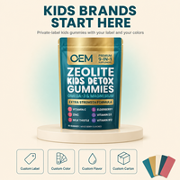 Gummies immunitaires quotidiennes pour enfants sous marque privée avec baies d'églantier, vitamine C, zinc, D3, zéolite – 60 unités, supplément aux baies mélangées