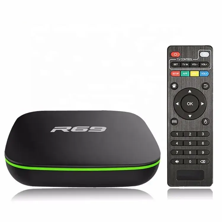 Joinwe Wholesale Low Price OTT TV BOX Android Smart TV Box R69 4k Allwinner H3 Android 7.1 Android box R69