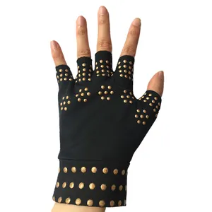 Silicone Anti-slip Gloves Magnetic Dot Anti-arthritis Pressure Half Finger Gloves Outdoor Cycling Sports Gloves