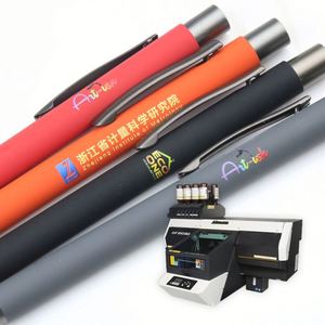 Low MOQ Cheap BKS LY7370 Promotional Gift Rubber Coated Soft Touch <b>Pens</b> with Custom Logo Metal Engraved Black Ink - Product Image 4
