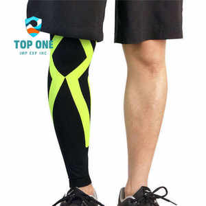 Top One Compression Sports Genou Jambe Manches Wrap Garde Chaussettes Football Football Baseball Veau Brace Support - Product Image 5