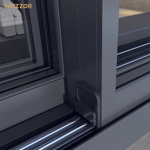 Sistema de Ventanas Corredizas Arquitectónicas Wazzor, Ventana Corrediza de Vinilo Personalizada para Villa, Ventana Corrediza de Vidrio con Protección Antirrobo, Ventana Horizontal con Rejilla - Product Image 5