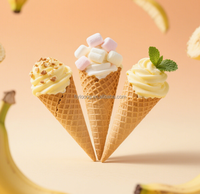 Premium Halal Instant Soft Serve IJsmix - Bananenmelk smaak, natuurlijk & romig |   Groothandel uit China