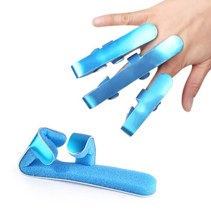 Attelle de doigt flexible en alliage d'aluminium bleue, auto-fixante, pour la protection des articulations, unisexe - Product Image 5