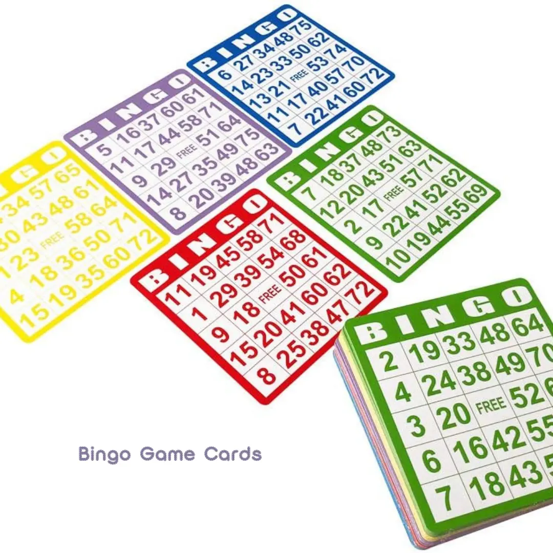 Bingo-Spiele herstellen kundenspezifisches hochwertiges Druck-Bingo-Kartenspiel und Zubehör für Erwachsene, Senioren und Familien