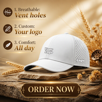 Casquette de baseball flottante OEM avec logo brodé 3D personnalisé, imperméable et performante, casquette snapback à 6 panneaux, casquettes de golf, Gorras