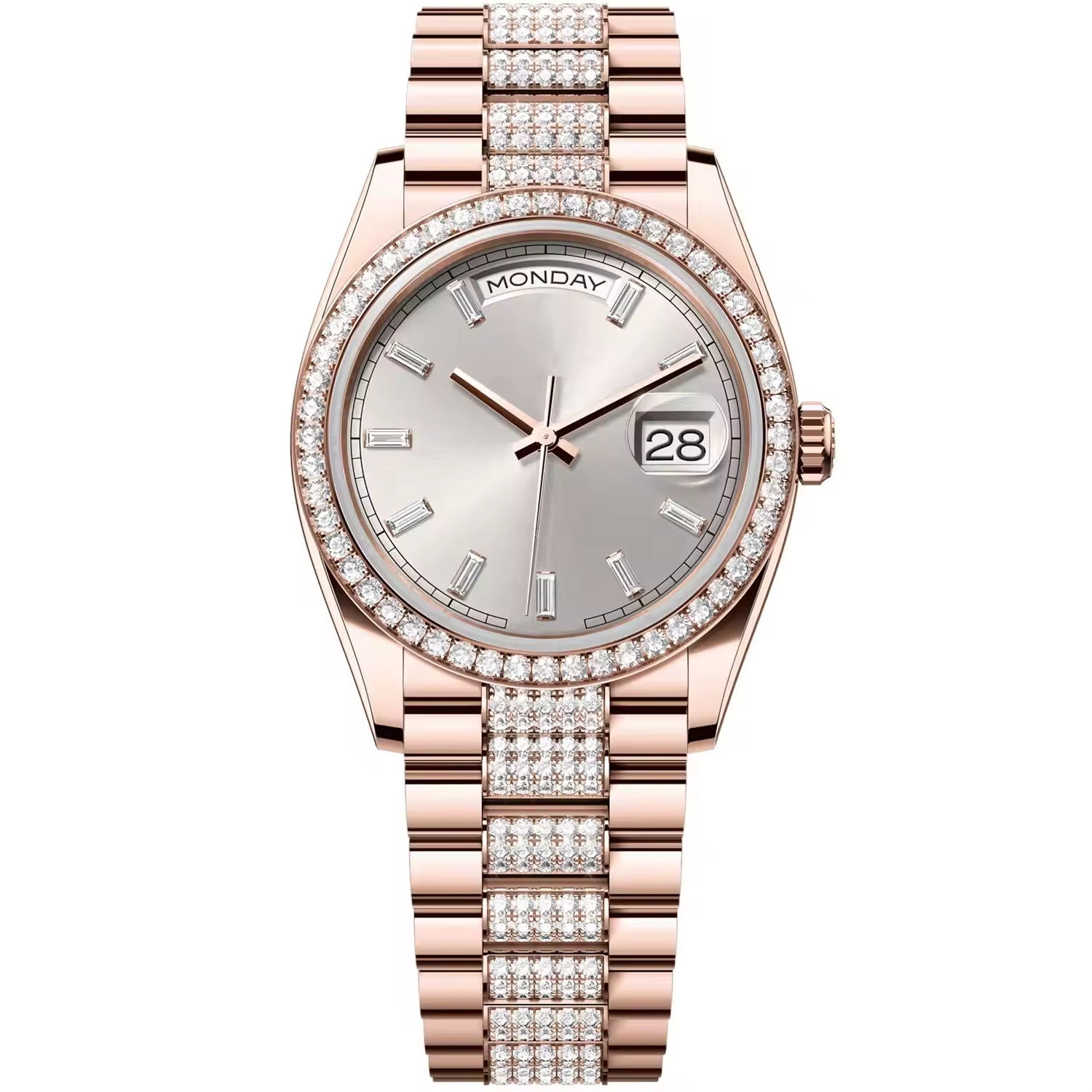 Rose Gold CZ Stone E