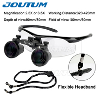 CE Certified Class I 3.5X/2.5X Magnification Dental Loupe Surgical Magnifier Headlight LED Light Medical Operation Lamp