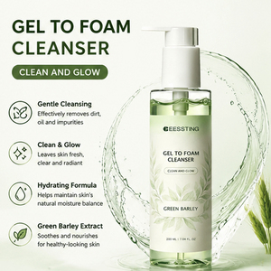 Limpiador Facial Diario Hidratante con pH Orgánico ODM/OEM, Gel Espumoso Limpiador Profundo de Poros, Crema Gel que se Convierte en Espuma - Product Image 3