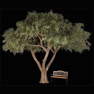 Big tall Artificial Mediterranean Olive Tree at RH New York