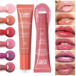 <span class=keywords><strong>Rouge</strong></span> à lèvres liquide et brillant à lèvres longue tenue de luxe avec logo personnalisé, étiquette privée, huile teintée, produits de beauté imperméables en gros pour femmes - Product Image 1