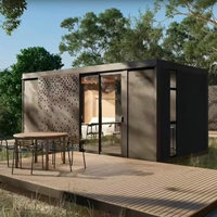Cabines de camping modulaires préfabriquées intégrées, prêtes à assembler, tout-en-un, pour hébergements, cafés, tourisme culturel