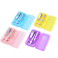 Kit de manucure et pédicure professionnel – Ciseaux, coupe-ongles et outils variés (couleurs aléatoires)