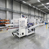 Érecteur de cartons TKXM-500 PLC automatique à haute efficacité avec convoyeur d'alimentation, haute productivité, différentes tailles, écran tactile à la fin de ligne